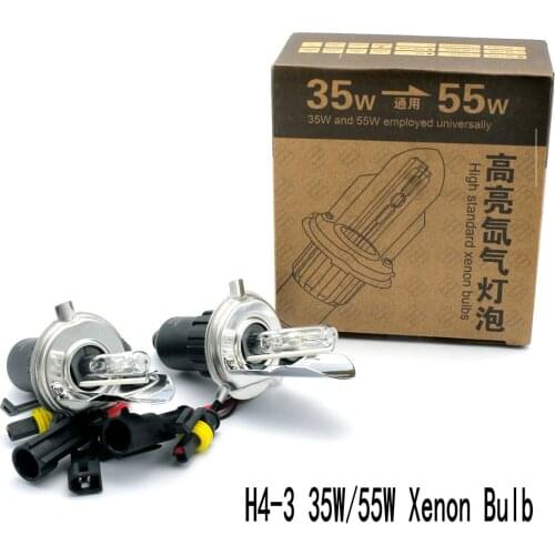 35W 55W H4 Hi/Lo HID Xenon Light Bulb 4300K 6000K 8000K 10000K 12V AC Car Auto Bi Xenon Headlight Replacement Kit
