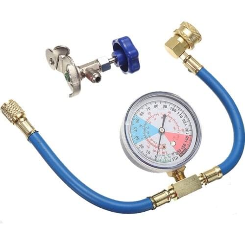 R134A R12 R22 Car AC Air Conditioning Refrigerants Supplementary Set Recharge Hose with Gauge Auto Car Accessories