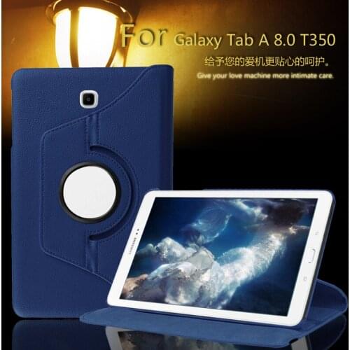 For Samsung Galaxy Tab A 8.0 T350 T351 T355 Case 360 Rotatable PU Leather Case Cover For Samsung P350 P355 8 inch Tablet
