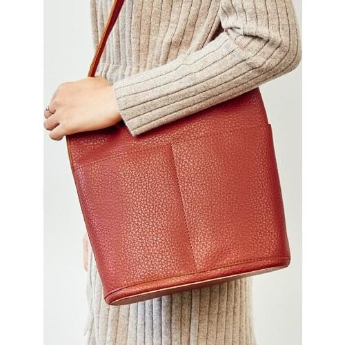 Real Cow Leather Ladies HandBags High Quality Women Genuine Leather Bag Totes Messenger Bags Designer Luxury Shoulder Bag Female