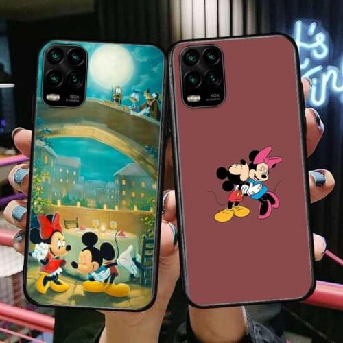 Disney Cute Mouse cartoon Phone Case For XiaoMi Redmi Note 11 10 9S 8 7 6 5 A Pro T Y1 Anime Black Cover Silicone Back Pre