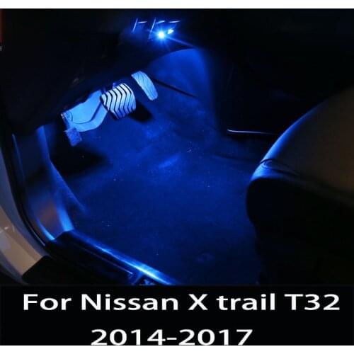 For Nissan X trail T32 X-trail 2014-2017 Car atmosphere light modified foot light LED light Car decoration light