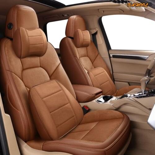 KAHOOL Custom Leather car seat cover set For BORGWARD BX7 BX5 BXi7 BX6 BMW z4 E85 E86 Automobiles Seat Covers cars styling