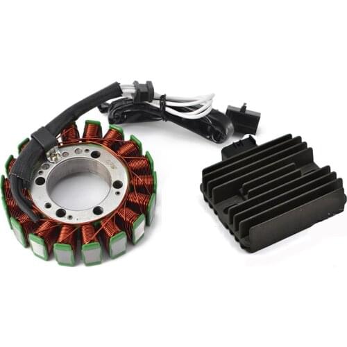 Motorcycle Generator Stator Coil + Voltage Regulator Rectifier for Kawasaki Versys 650 ER6N KLE650 ER400 ER4N Ninja 400R EX400