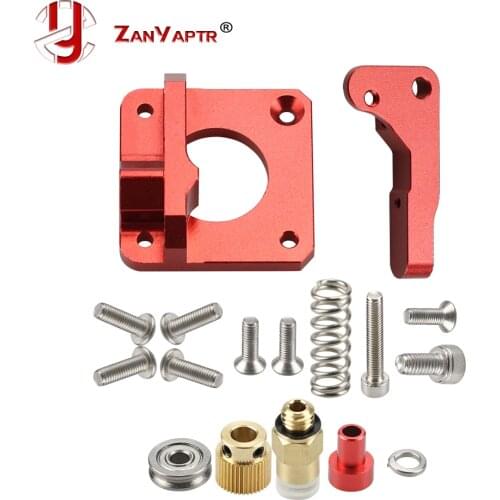 MK8 MK9 Red Extruder For 3D Printer Aluminum Block All Metal Bowden Exruder Kit Right Left Hand 1.75mm Filament CR-7 CR-10