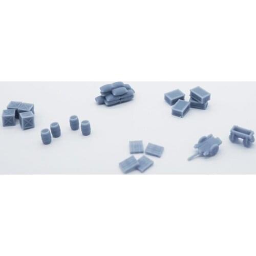 Outland Models Model Railroad Scenery Warehouse Accessories Set Scale N 1:150