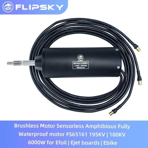 Amphibious Fully Waterproof motor Brushless Motor for Efoil | Ejet boards | Ebike Sensorless Motor FS65161 100KV 6000W