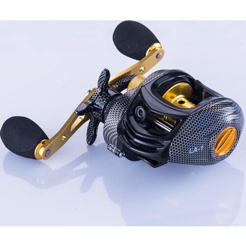 New Baitcasting Fishing Reel Double Spool Bait Casting Fishing Reel 7.2:1 High Speed Carbon Fiber Fishing Wheel Machining Pesca