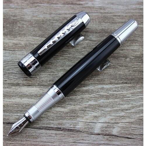 Jinhao 250 Classic Style Gold Clip Metal Fountain Pen Luxury Business Gift Pen 0.5mm Inking Pens for Writing Free Shipping