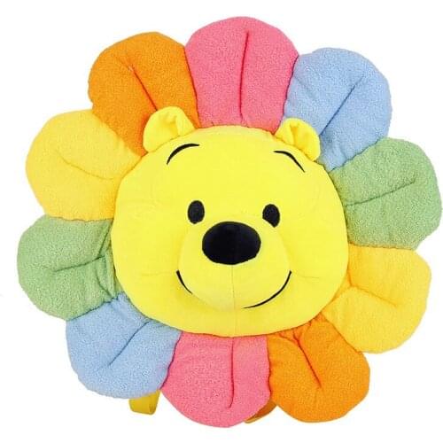 Disney Anime Plush Toy Flower Pooh Bear Plush Bag Yellow Flower Backpack Cute Plush Doll School Children Toy Bag Kids Gift