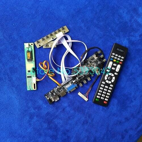 Fit LTN156AT01-H01/W01/S01/S02/S03/T01/V01 1366*768 AV USB digital 3663 1CCFL DVB-C 30Pin LVDS display controller board kit