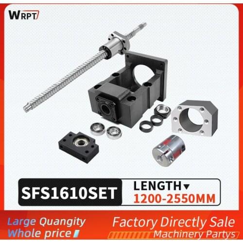 Ball screw SFU1610 + SFS nut + HM12-57 / 12-60 (cast iron) + BF12 + coupling XB25 * 30 + DSG16H, L = 1200MM-2550MM