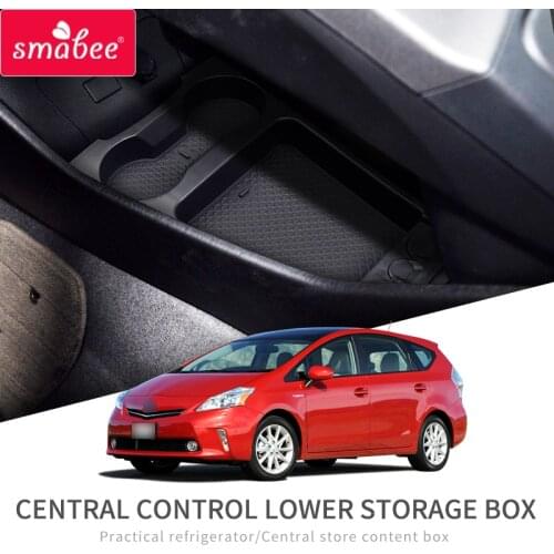 Smabee Car Central Armrest storage Box for Toyota Prius Zvw30 35 2009 ~ 2015 Interior Accessories Coin storage Tidying Box