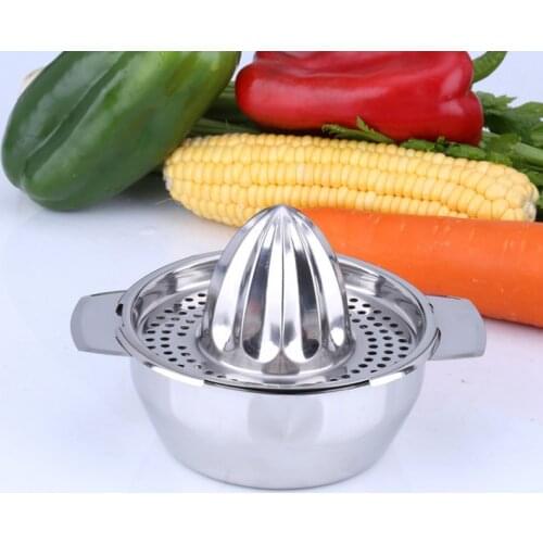1Pcs Citrus Juicer Kitchen Tool Stainless Steel Juicer Machine Portable Hand Manual Press Lemon Orange Squeezer Multifunction