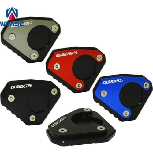 Waase Kickstand Foot Side Stand Extension Pad Support Plate For BMW G310GS G310 GS 2017 2018 2019