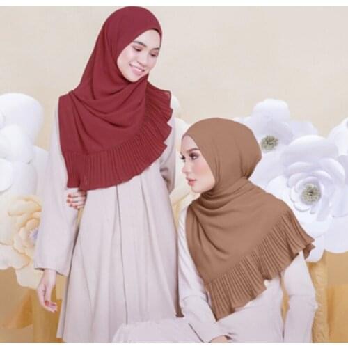 180*70cm Women Islamic Maxi Crinkle Cloud Chiffon Hijab Scarf Plain Shawl Muslim Long Turban Shawl Stole Wrap Jilbab Headscarf