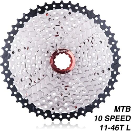 ZTTO MTB 10speed 11-46T Wide Ratio Freewheel 10 speed Cassette 11-46 Sprocket For Mountain Bike 10s M590 M6000 M610 M780 X7 Part