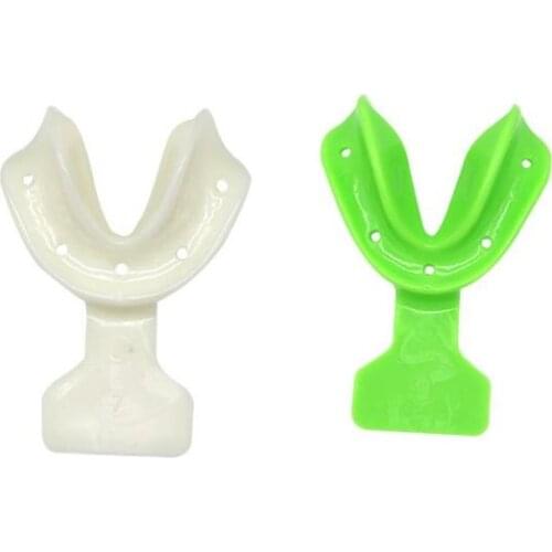 18pcs/set Dental Edentulous Jaws Impression Trays Autoclavable Full Complete Denture Teeth Repair Holder Kit