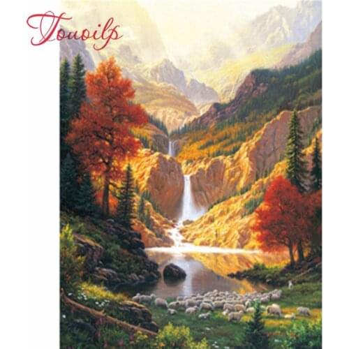 Diamant peinture plein carré paysage coucher de soleil point de croix Kit mosaïque photo de strass décor diamant broderie