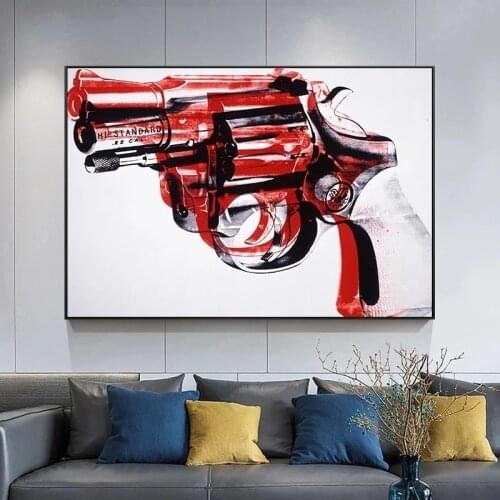 Diamond Painting Andy Warhol Abstract Painting Gun Pop 5D DIY Crystal Art Drill Cross Stitch Kits Mosaic Embroidery Home Decor