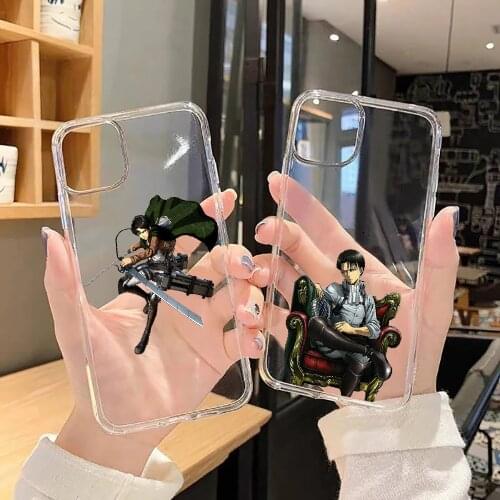 Attack On Titan Anime Phone Case For Samsung Galaxy A 3 5 7 8 10 20 21 30 40 50 51 70 71 E S 2016 2018 4G transparent silicone