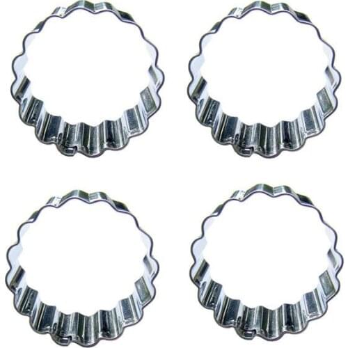 Round-shaped shape 4 piece cookie cutting molds, baking tools, cake decorating soft candy tools