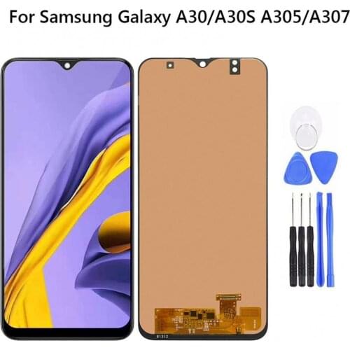 AMOLED LCD Display Digitizer Replacement Tools Kits for Samsung Galaxy A30S