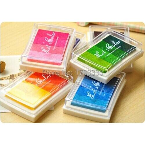 2016 New 800pcs Nice color big craft Ink pad/ Stamp inkpad set for DIY funny work DHL Fedex Free Shipping