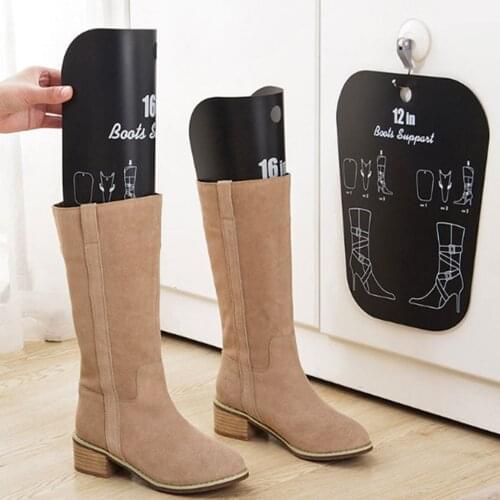 Pair Of Plastic Shoe Boots Shaper Form Inserts Board Stand Support Unisex