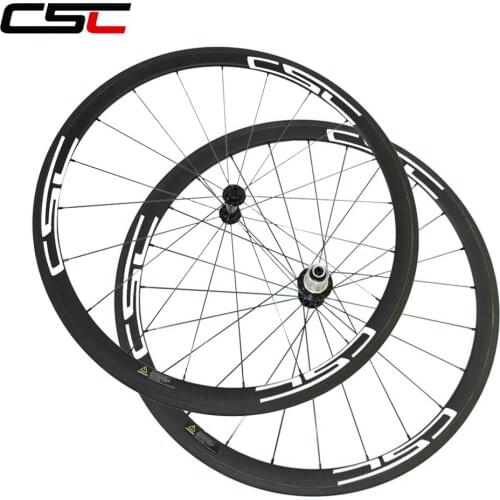 CSC U Shape full carbon 38mm tubular wheels 25mm wide for road bicycle wheelset (Powerway R13 hub+CN424 or sapim spoke)