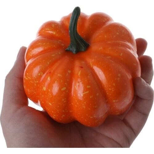 Lifelike Halloween Artificial Pumpkin Fake Fruit Vegetable Home Party Decor #909