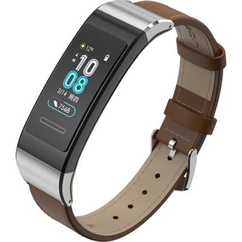 Leather Watch Strap For Huawei Band 4 Pro Bracelet Genuine Leather Watch Band For Huawei Band 3 Pro For Huawei Band 3