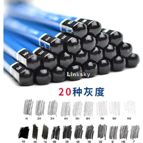 Blue Barrel Wooden Pencil, Staedtler Mars Lumograph Drawing and Sketching Pencils, 20 Different Degrees Available,Art supplies