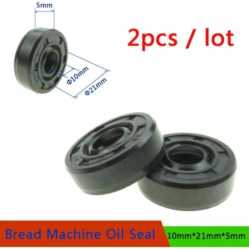 2pcs 10*21*5mm Oil Seal Ring for Bread Maker Breadmaker Bakers Machine Blender Repair Parts Bread Machine Spare Parts Wearable