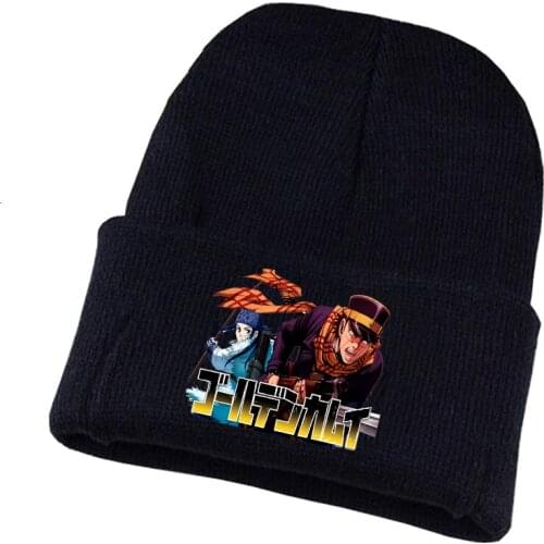 Anime Golden Kamuy Knitted hat Cosplay hat Unisex Print Adult Casual Cotton hat teenagers winter Knitted Cap