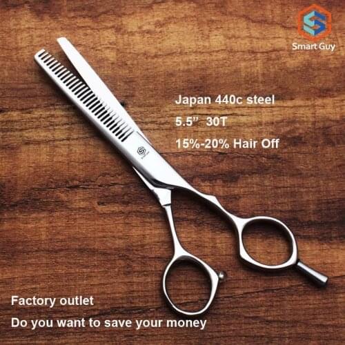 Free shipping 5.5" inch 30Teeth new arrival Japan scissors pro tesoura for hair thinning scissors , A12-S530