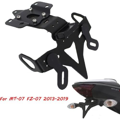 Motorcycle Rear License Plate Holder Frame Bracket with LED Tail Light For Yamaha MT-07 FZ-07 MT07 FZ07 2013-2019
