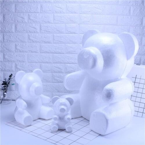1pcs PE foam modeling polystyrene bear rabbit dog for pe rose head bear craft gift valentines day