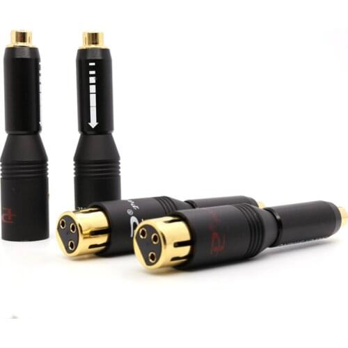 2PCS XLR Female to RCA Female socket Plug and 2PCS XLR Male Plug To RCA Female Plug connector