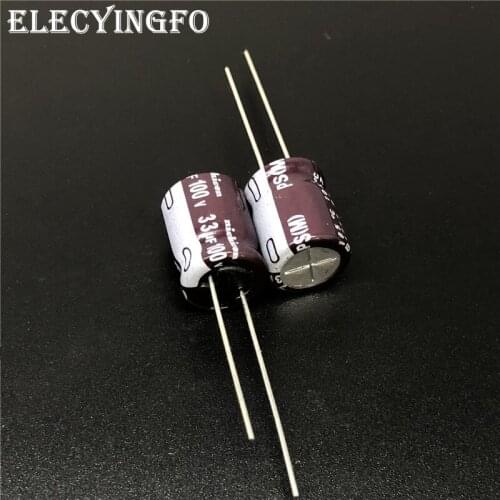 5pcs/50pcs 33uF 100V NICHICON PS Series 10x12.5mm Low Impedance 100V33uF Aluminum Electrolytic capacitor