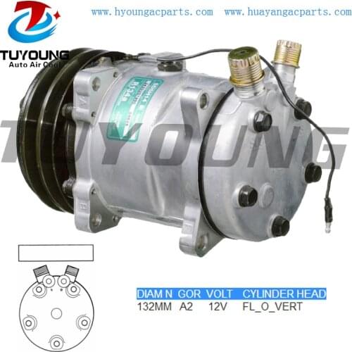 SD5H14 Auto AC Compressor For Same Hidromek Agco Tractor 00098254410 AG518204 015946966 4130-01-594-6966