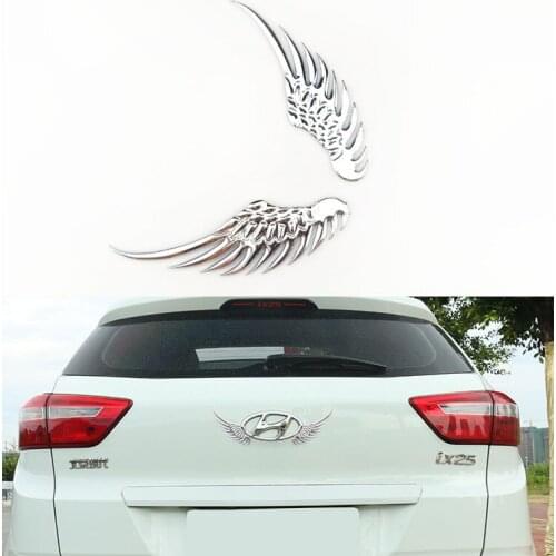 Car Styling Fashion Metal Stickers 3D Wings for Jaguar XF XJ XJS XK S-TYPE X-TYPE XJ8 Volvo S40 S60 S80 XC60 XC90 V40 V60 C30 XC