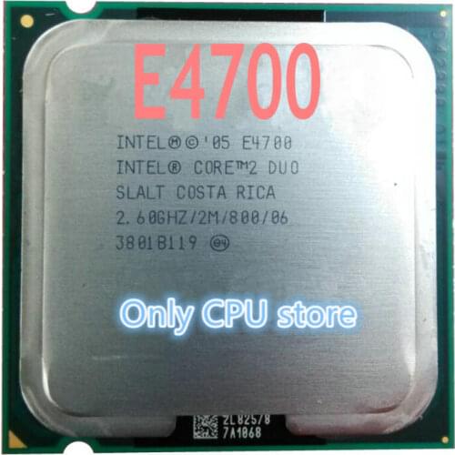 Free shipping Original For Intel Core 2 Duo E4700 2.6Ghz LGA 775 2M 800Mhz Dual Core Desktop
