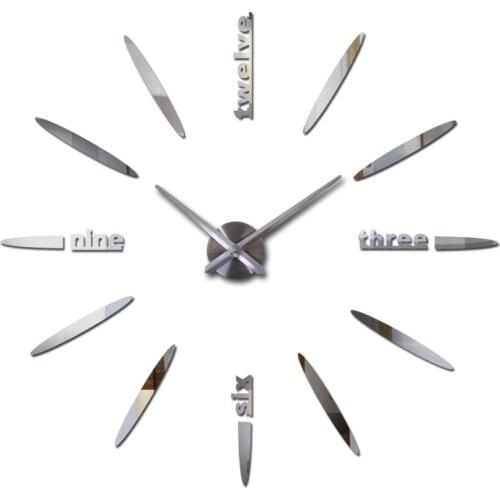 New Hot Clock Watch Wall Clocks Modern Design Large Decorative Quartz Living Room Acrylic Eva Circular Needle Freeshipping