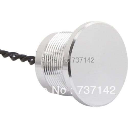 ELEWIND Silver color aluminum anodized piezo switch (22mm,PS223P10YNT1,Rohs,CE)