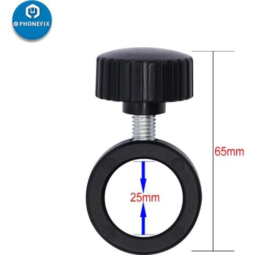 25mm Microscope Fix Ring Industry Stereo Microscope Limit Fix Position Ring Holder Metal Column Pillar Bar Adapter with Screw