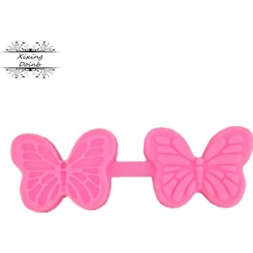 Butterfly shaped silica gel mold sugar craft embossing fudge cake decoration tool clay candy chocolate jelly mold