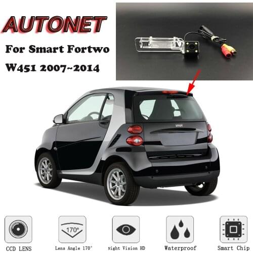 AUTONET Backup Rear View camera For Smart Fortwo W451 2007 2008 2009 2010 2011 2012 2013 2014 Night Vision license plate camera