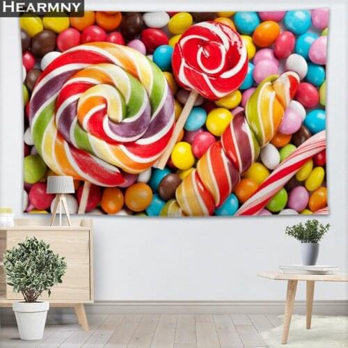 HEARMNY Candy Wall Hanging Tapestry Sheets Home Decorative Tapestries Beach Towel Yoga Mat Blanket Table Cloth Wall Tapestry