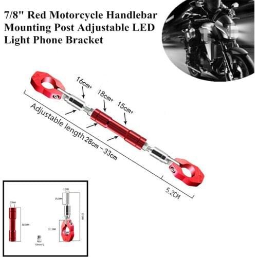Hot Motorcycle Bike Handlebar Cross Bar Steering Wheel Strength Lever for most 7/8" 22mm Adjustable Grips Hand for Yamaha Suzuki